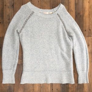 Anthropologie Sleeping On Snow Rhinestone Sweater